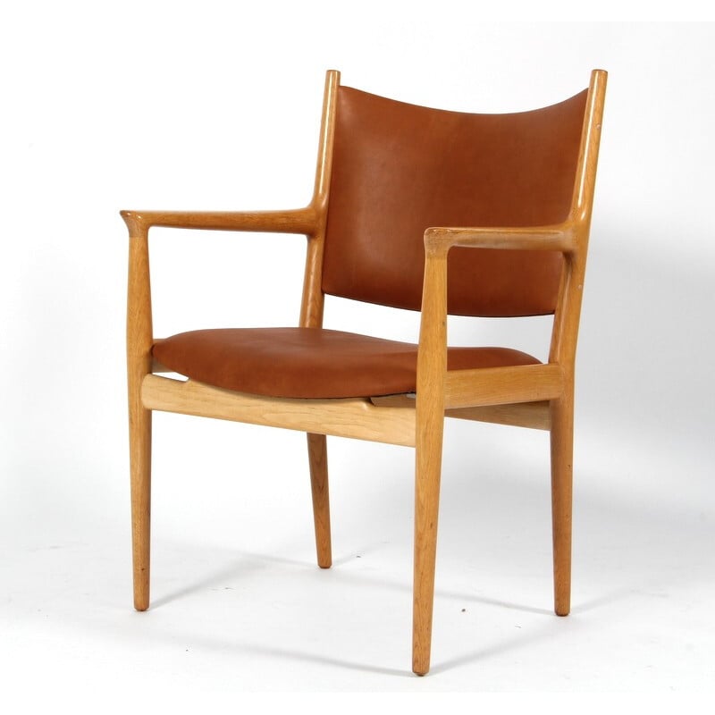 Re-upholstered "JH-513" armchair, Hans J. WEGNER - 1960s