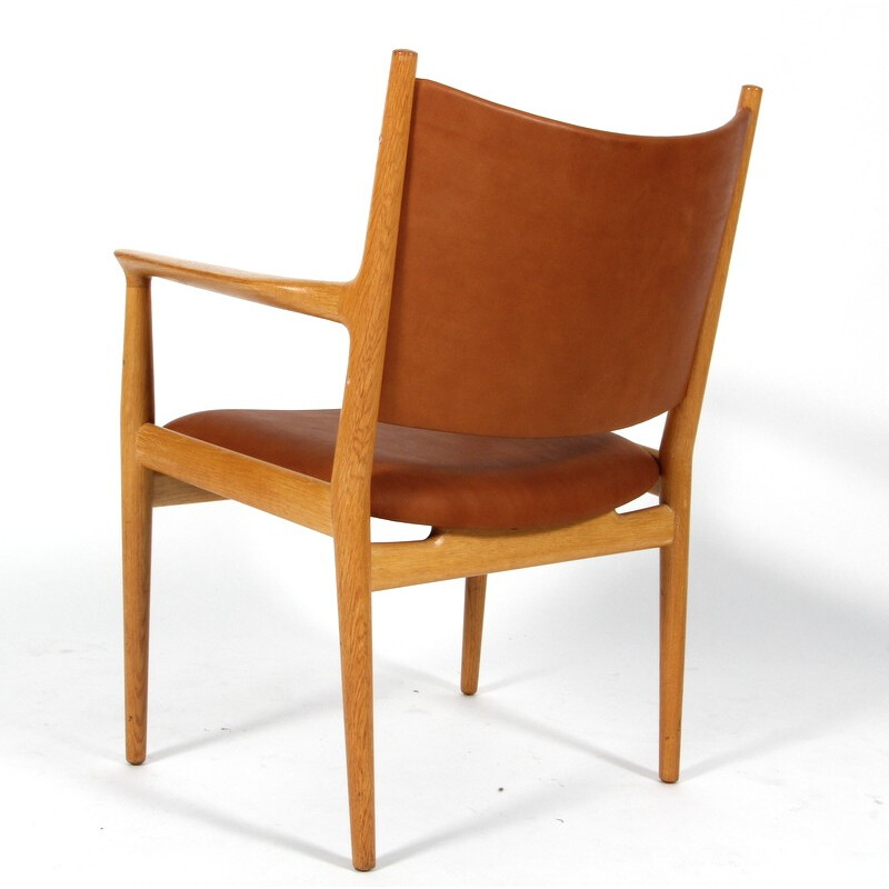 Re-upholstered "JH-513" armchair, Hans J. WEGNER - 1960s