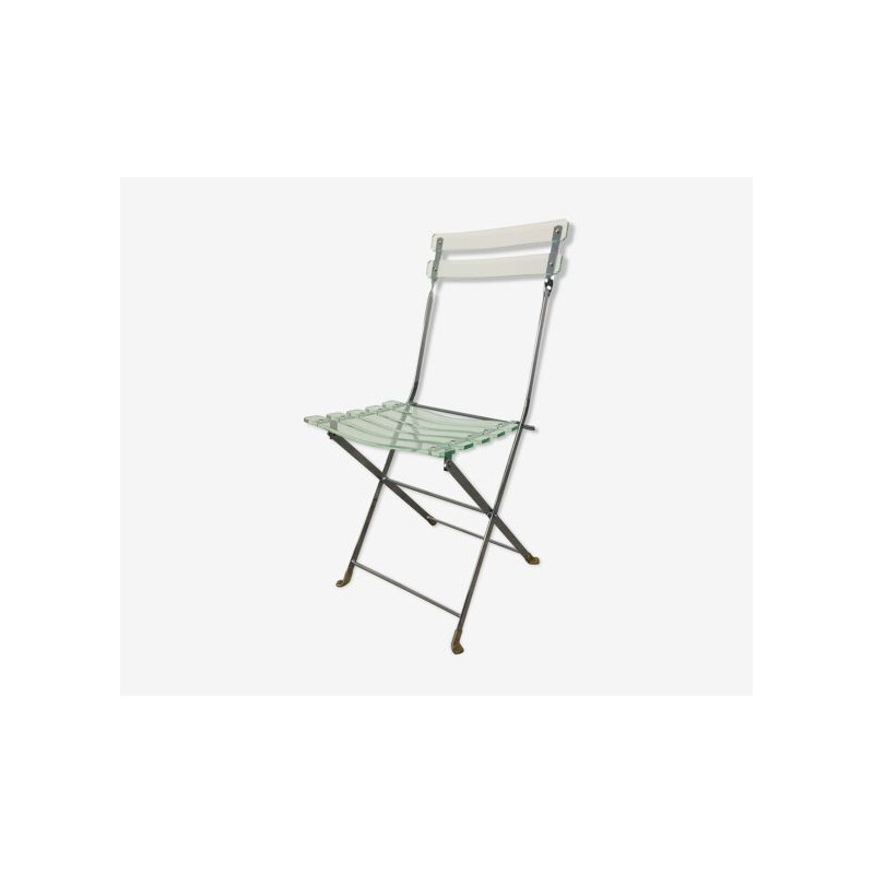 Vintage Plexiglas chair by Lebovici and Berthet for Marais International