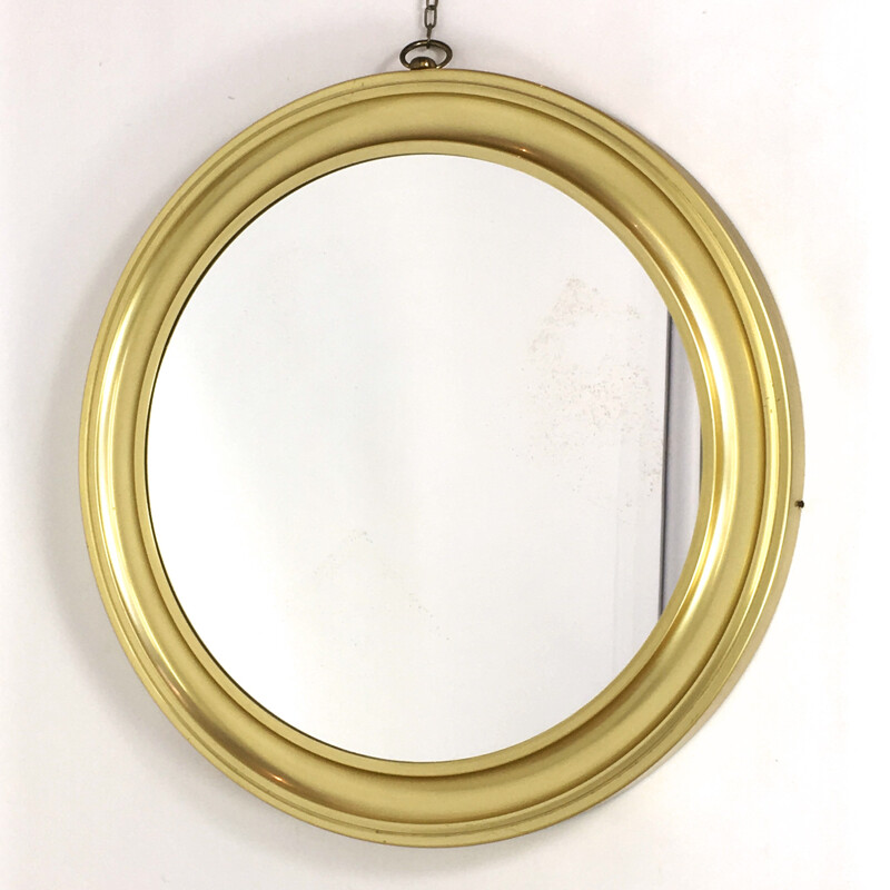 Large golden mirror - 1970s