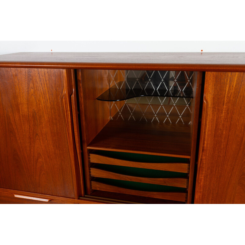 Vintage Danish teak credenza by Axel Christensen for Aco, 1960s