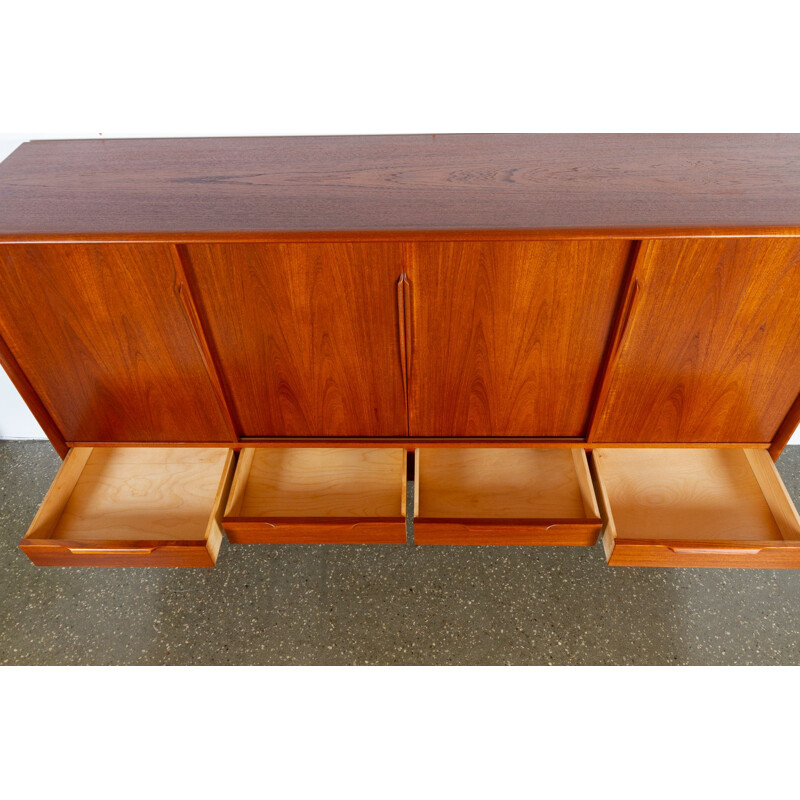 Vintage Danish teak credenza by Axel Christensen for Aco, 1960s