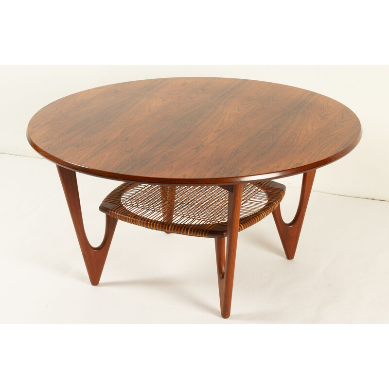 Vintage rosewood coffee table by Kurt Østervig for Jason Møbler, Denmark 1950