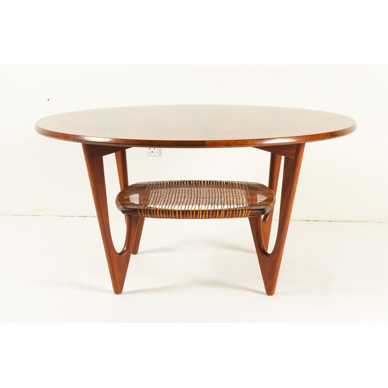 Vintage rosewood coffee table by Kurt Østervig for Jason Møbler, Denmark 1950