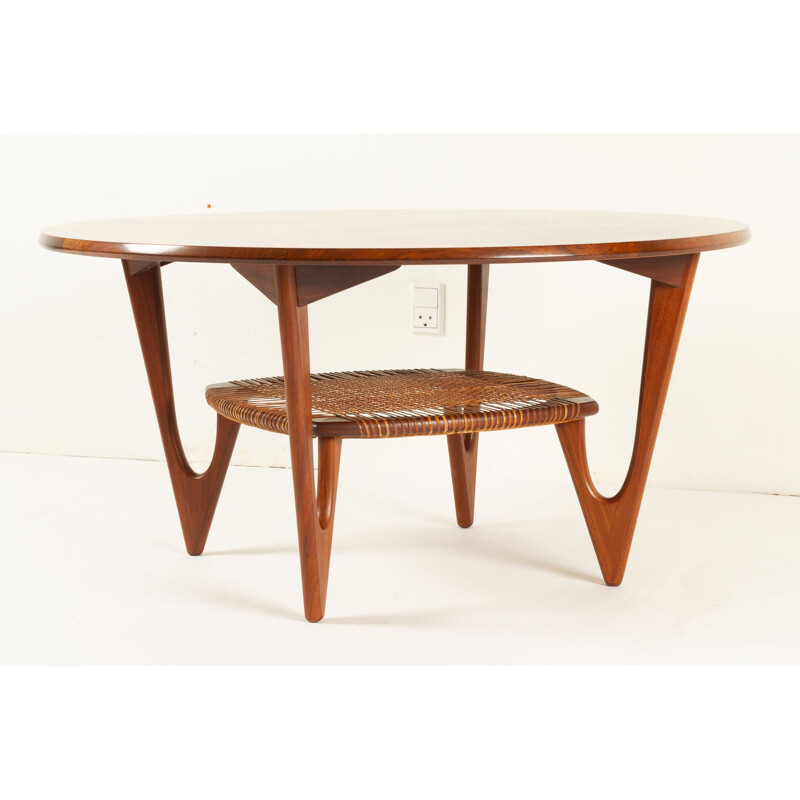 Vintage rosewood coffee table by Kurt Østervig for Jason Møbler, Denmark 1950