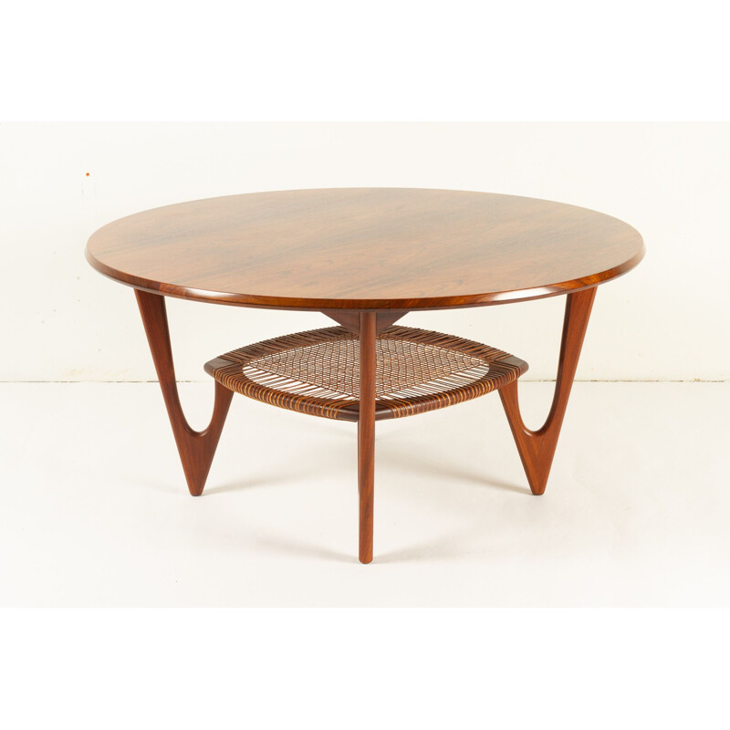 Vintage rosewood coffee table by Kurt Østervig for Jason Møbler, Denmark 1950