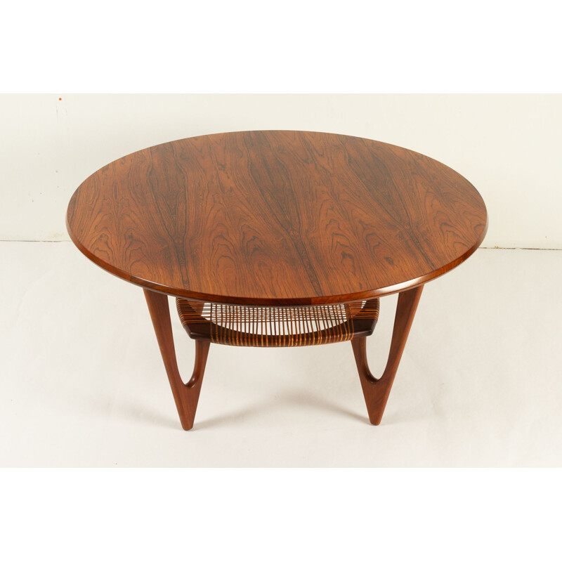 Vintage rosewood coffee table by Kurt Østervig for Jason Møbler, Denmark 1950