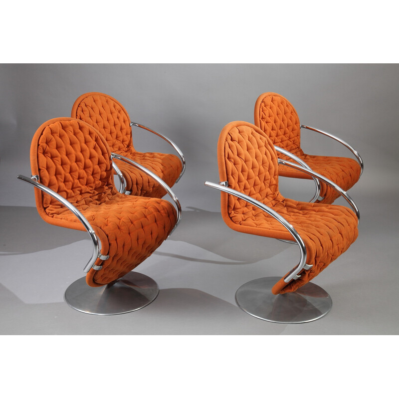 Fritz Hansen 1-2-3 System armchair, Verner PANTON - 1970s