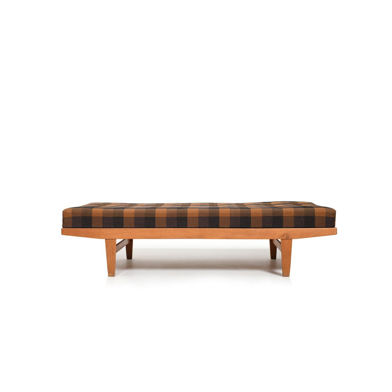 Oakwood vintage daybed by Poul M. Volther for Fdb Møbler, Denmark 1960s