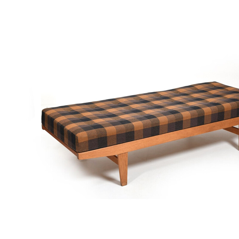 Oakwood vintage daybed by Poul M. Volther for Fdb Møbler, Denmark 1960s