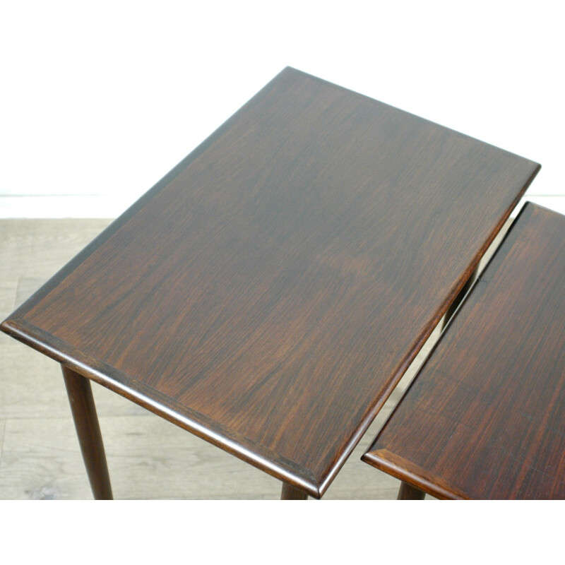 Set of 3 Scandinavian nesting tables - 1960s