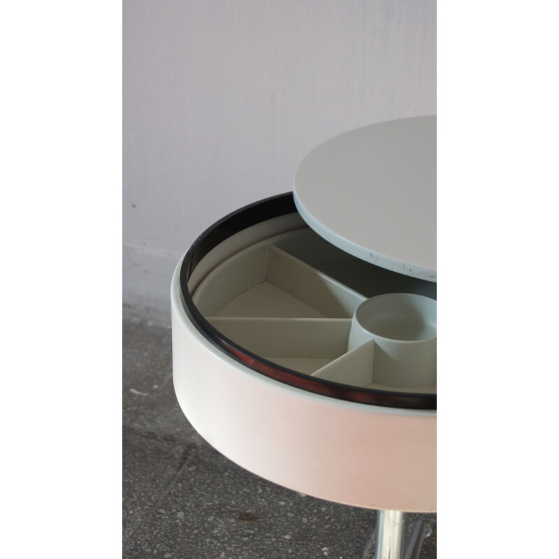 Table d'appoint ronde vintage par Horst Brüning pour Cor, 1966