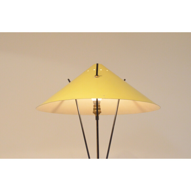 Metal tripod table lamp - 1950s