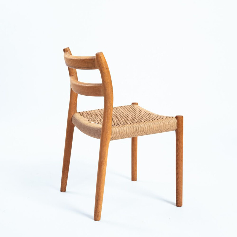 Ensemble de 6 chaises vintage en chêne par Niels O Moller pour Møller Mobelfabrik, Danemark 1950