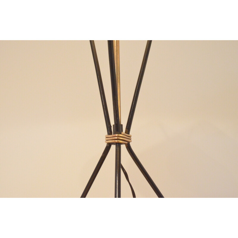 Metal tripod table lamp - 1950s