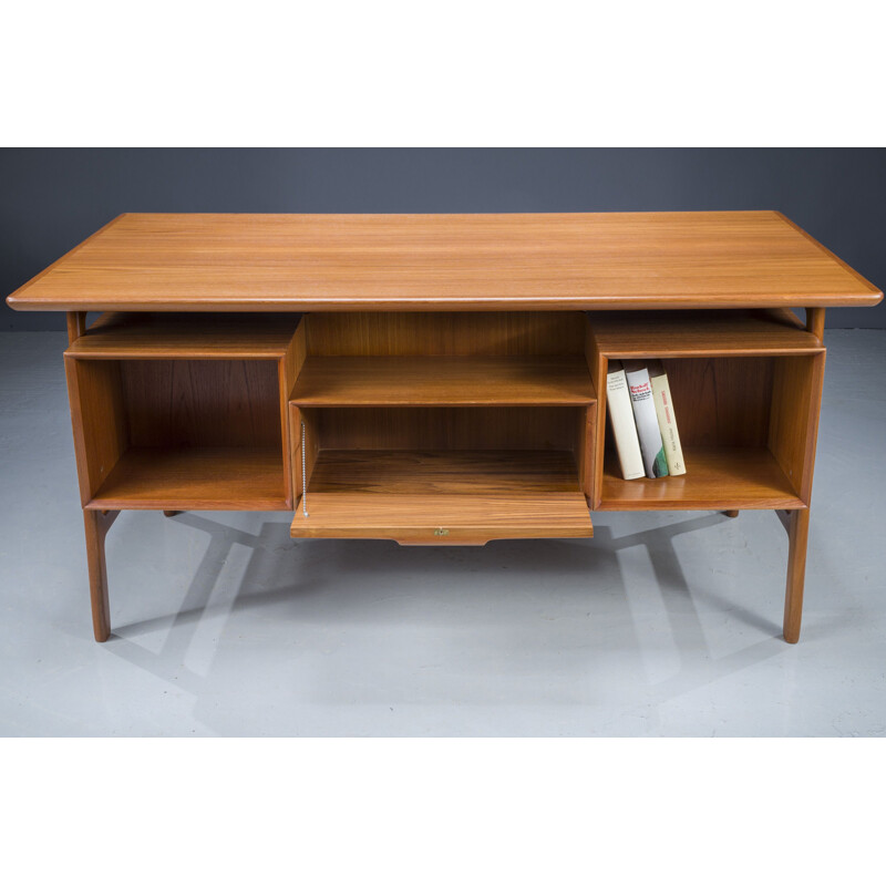 Mid-century teak model 75 desk by Omann Jun, 1960s