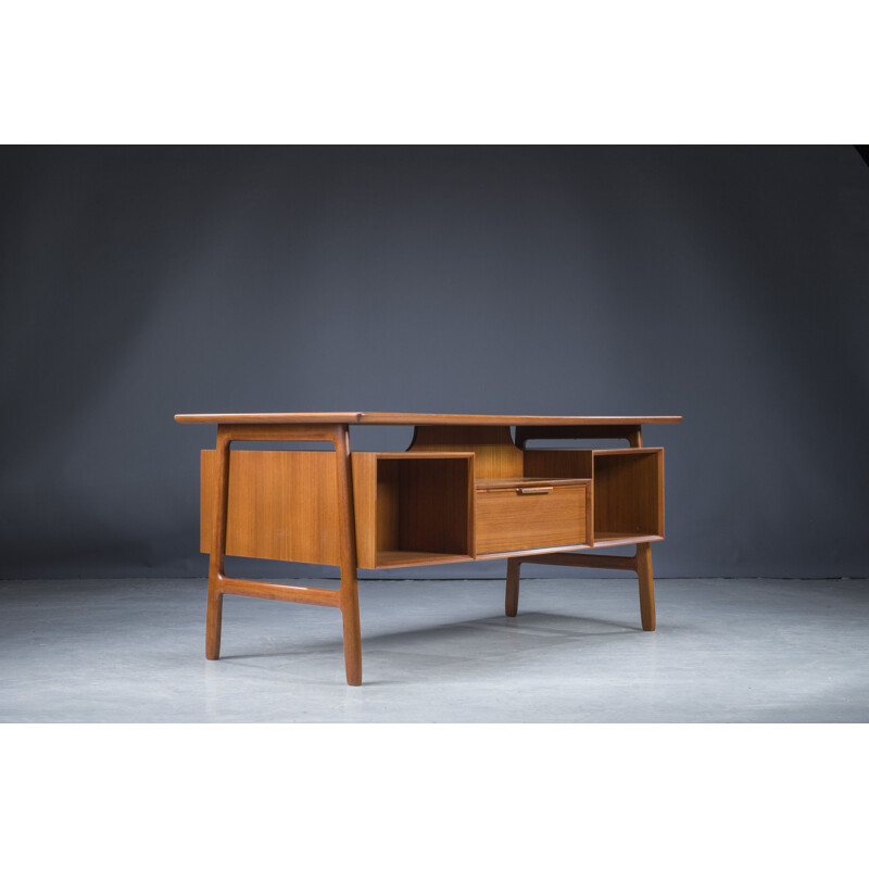 Mid-century teak model 75 desk by Omann Jun, 1960s