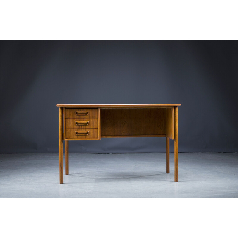 Mid-century Danish teak desk by Gunnar Nielsen Tibergaard, 1960s