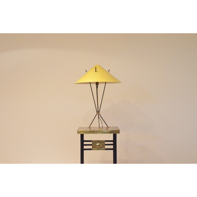 Metal tripod table lamp - 1950s