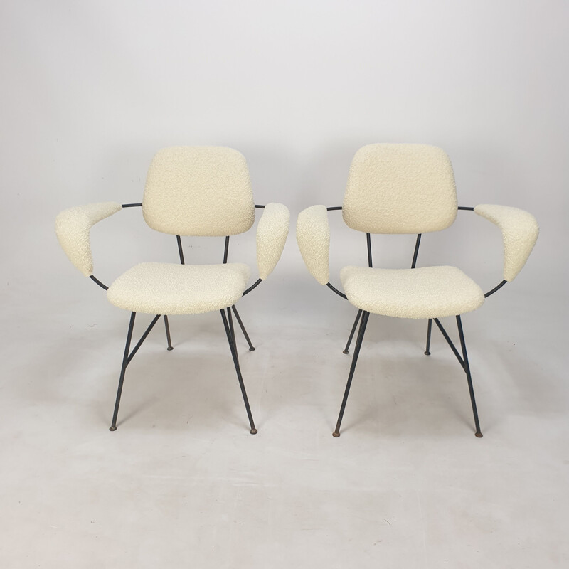 Paar vintage fauteuils van Gastone Rinaldi voor Rima, Italië 1960