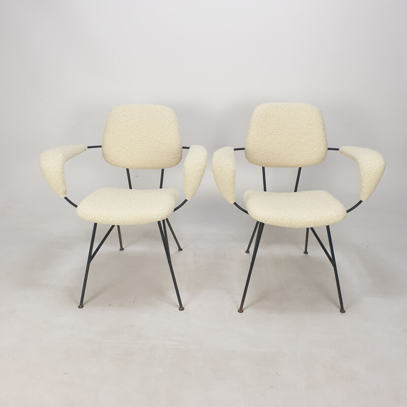 Pareja de sillones vintage de Gastone Rinaldi para Rima, Italia 1960