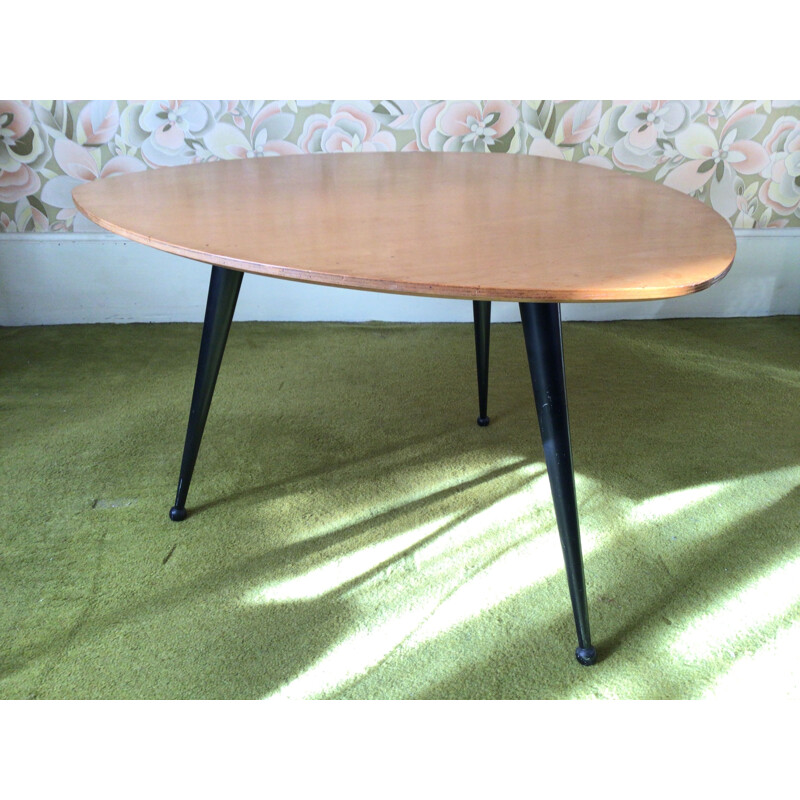 Table basse vintage en bois par Cees Braakman pour Pastoe, 1960