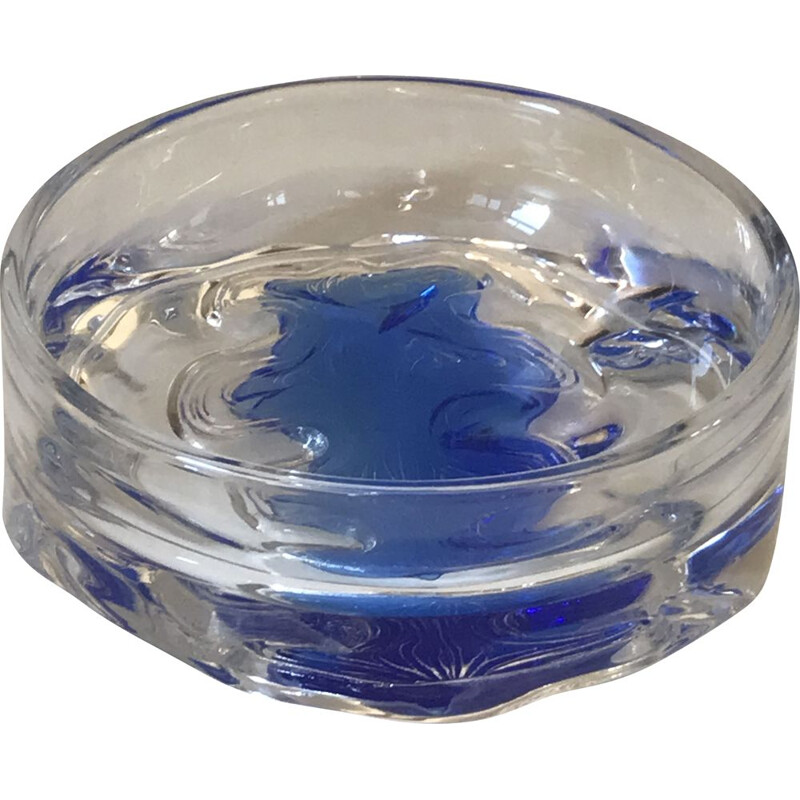 Vintage Daum crystal bowl, 1970