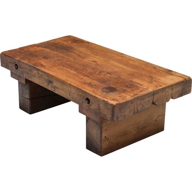 table basse vintage rustique