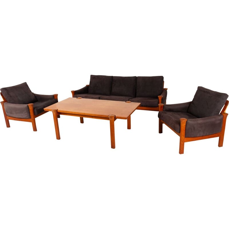 Teak vintage living room set by Arne Vodder for Cado, 1970s