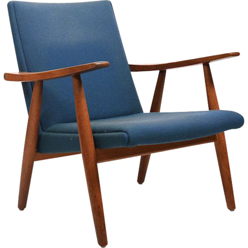 Vintage Ge-260 eiken fauteuil van Hans J. Wegner voor Getama, Denemarken 1950