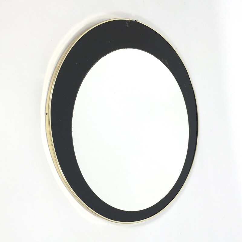 Round vintage mirror - 1960s