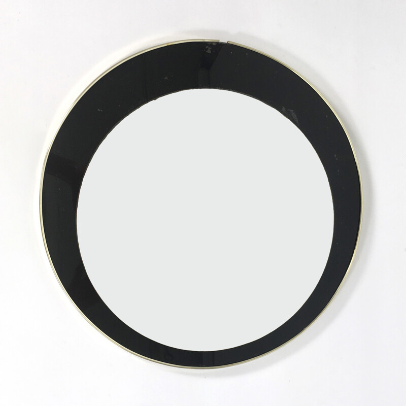 Round vintage mirror - 1960s