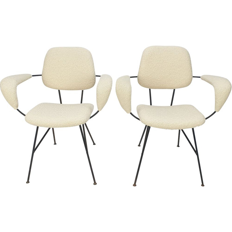 Pair of vintage armchairs by Gastone Rinaldi for Rima, Italy 1960s