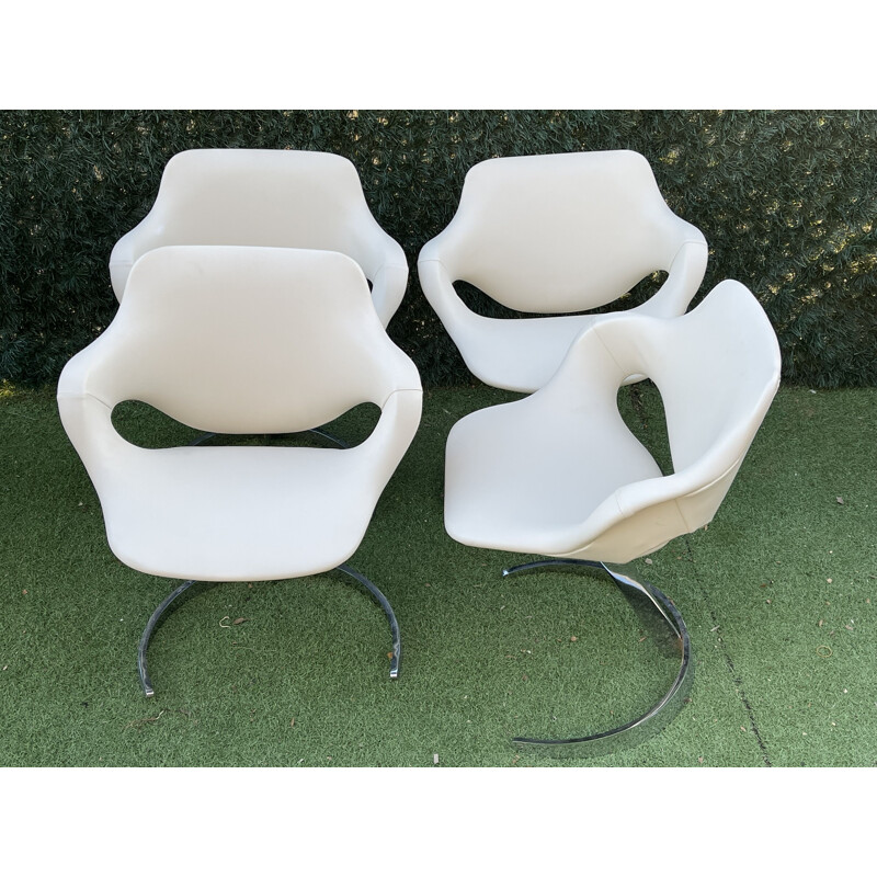 Sam vintage table and chair set by Boris Tabacoff, 1970