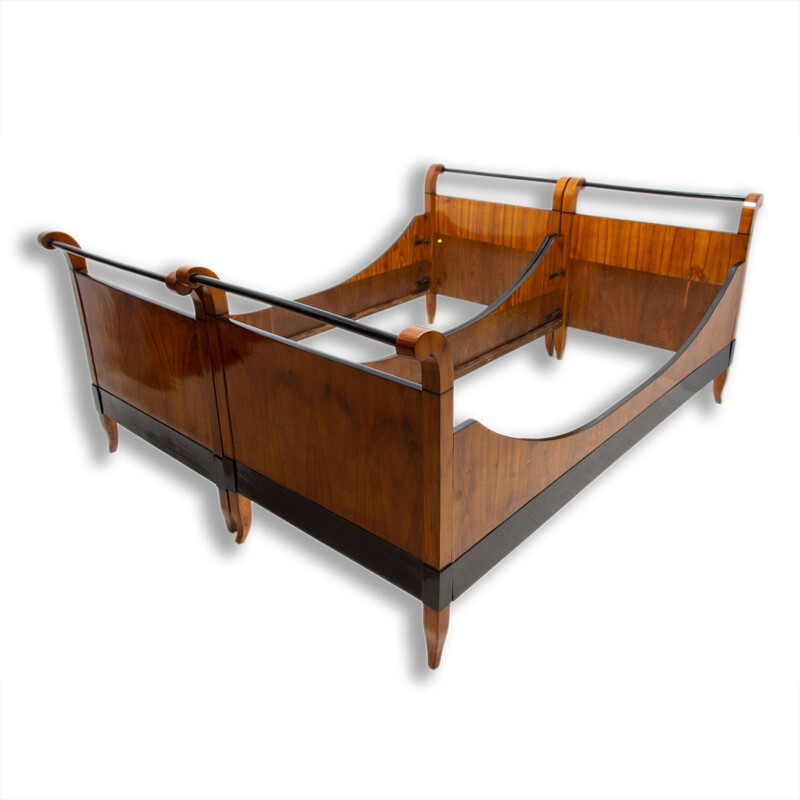 Vintage Biedermeier double bed, Austria-Hungary 1830s