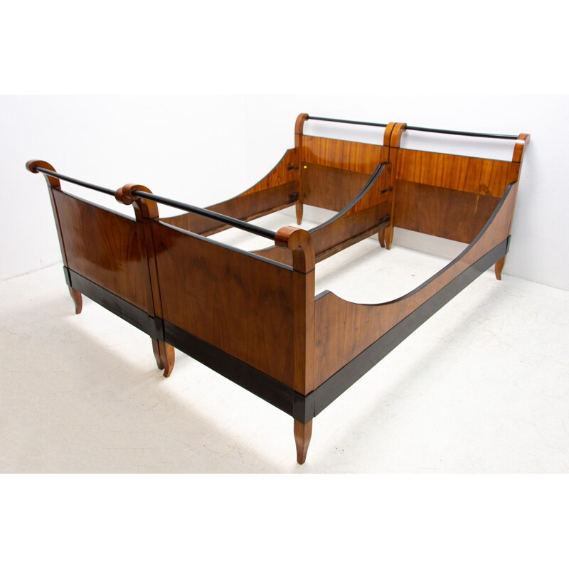 Vintage Biedermeier double bed, Austria-Hungary 1830s