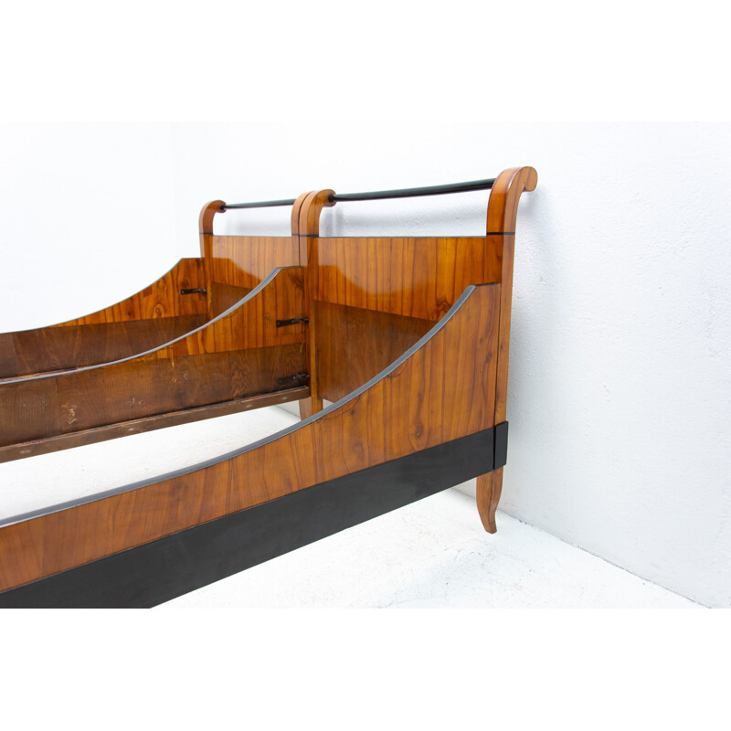 Vintage Biedermeier double bed, Austria-Hungary 1830s