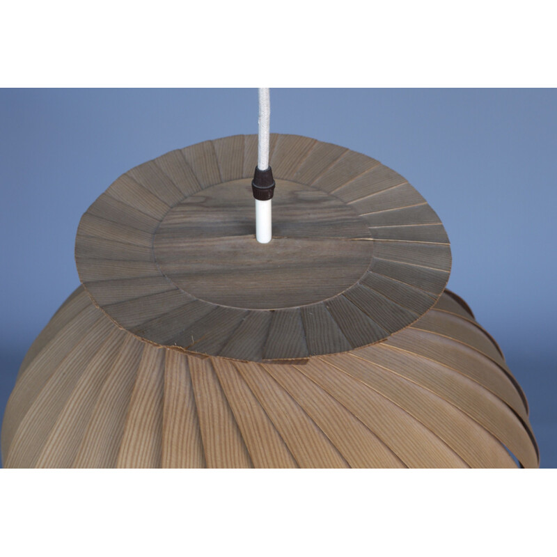 Mid-century Slatted pendant lamp by Hans Agne Jakobsson for Ellysett Markaryd