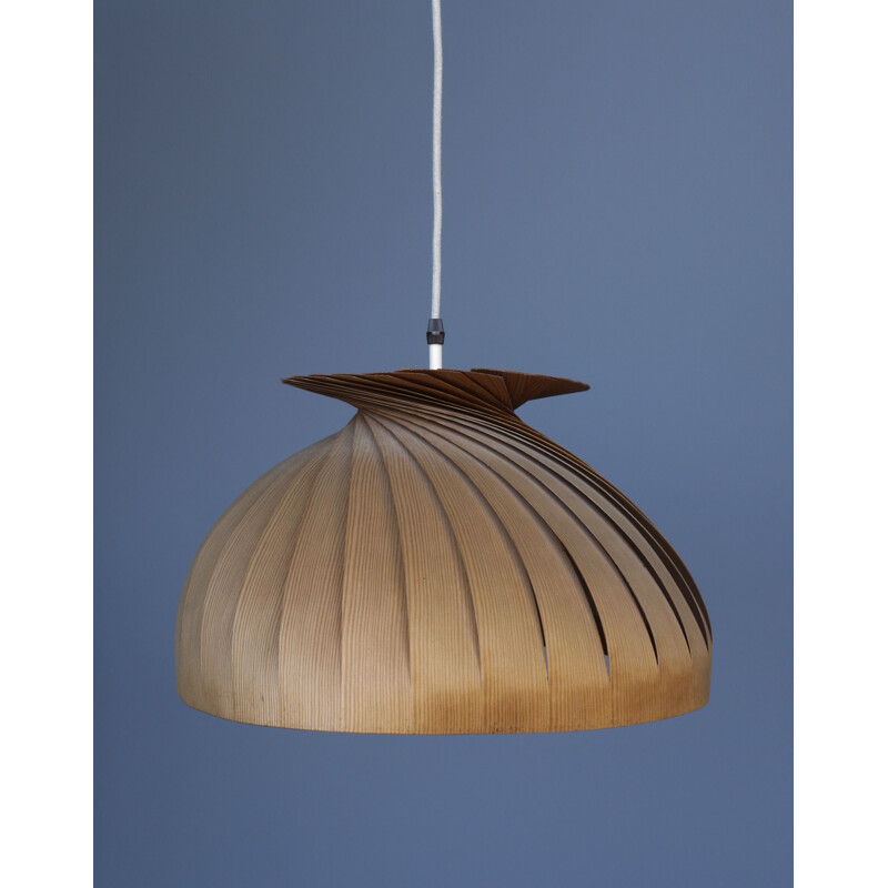 Mid-century Slatted pendant lamp by Hans Agne Jakobsson for Ellysett Markaryd