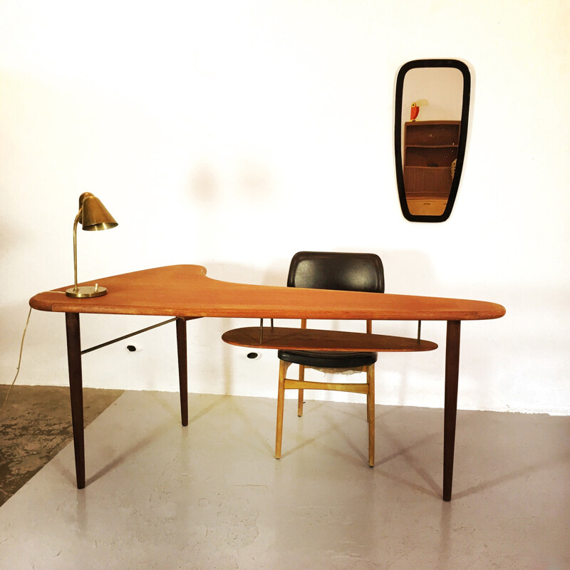 Scandinavian teak desk - 1960s