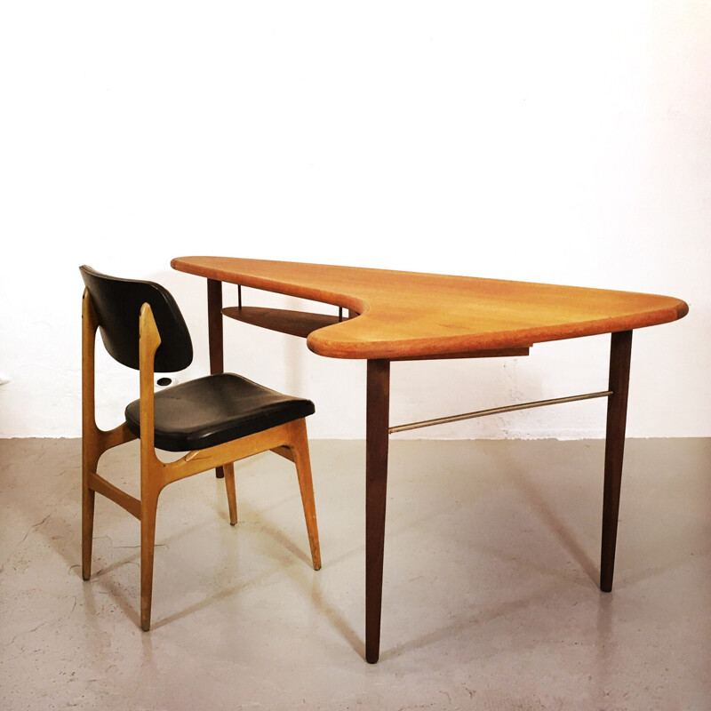 Scandinavian teak desk - 1960s
