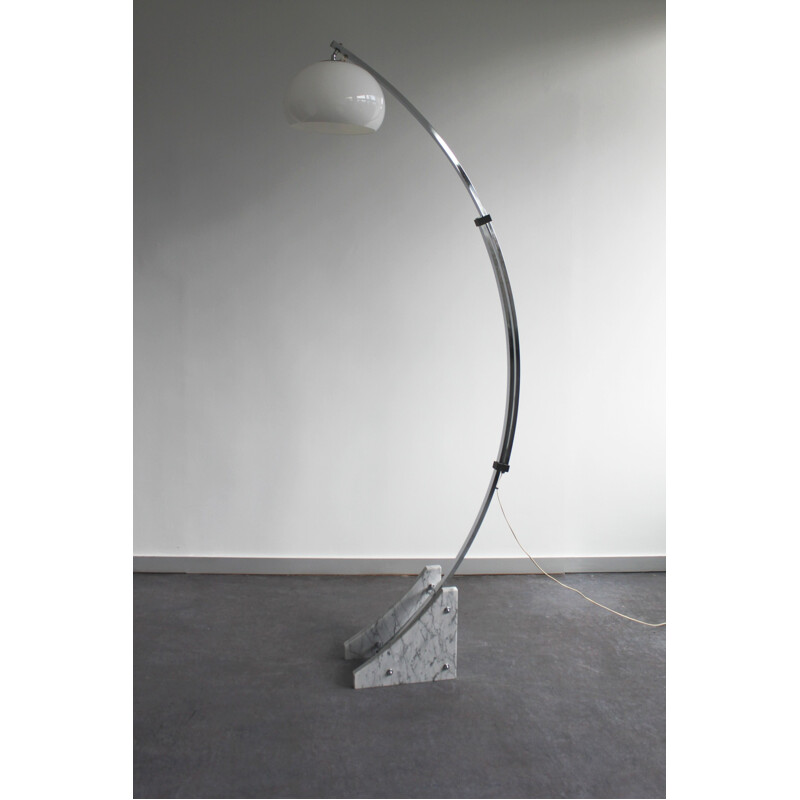 Vintage Arc floor lamp by Harvey Guzzini, Italy 1970