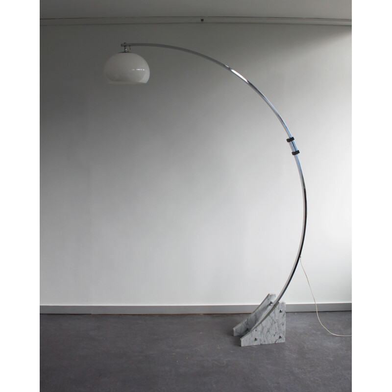 Vintage Arc floor lamp by Harvey Guzzini, Italy 1970