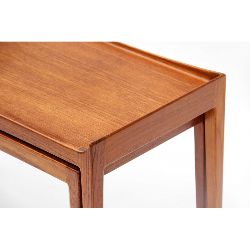 Vintage teak nesting tables by Kurt Ostervig for Jason Mobler, Denmark 1958