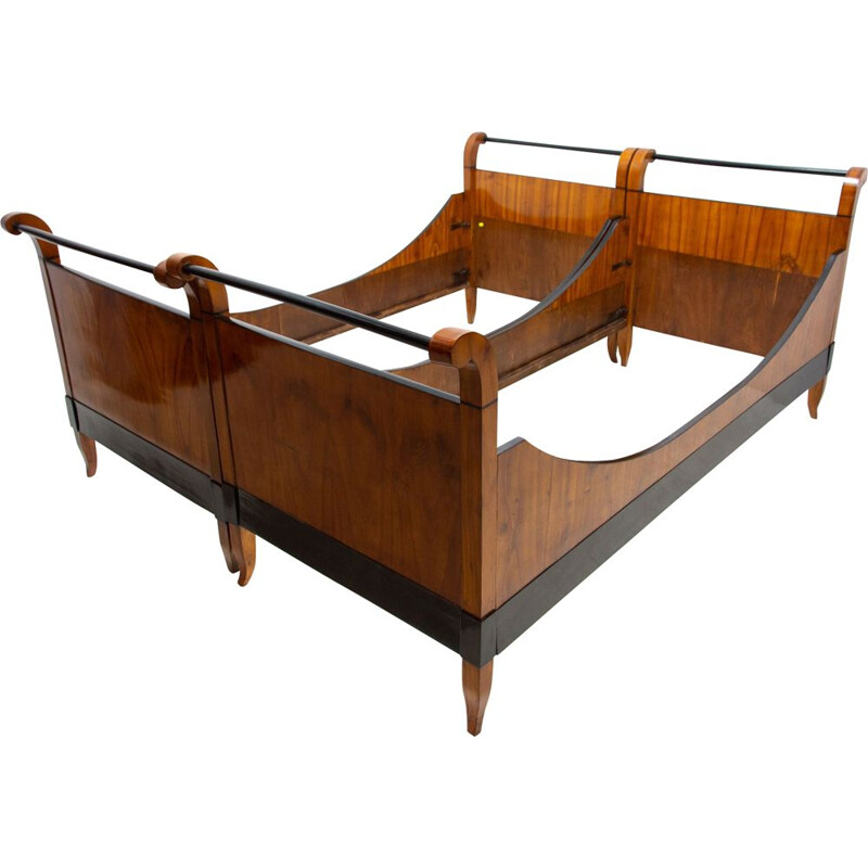 Vintage Biedermeier double bed, Austria-Hungary 1830s