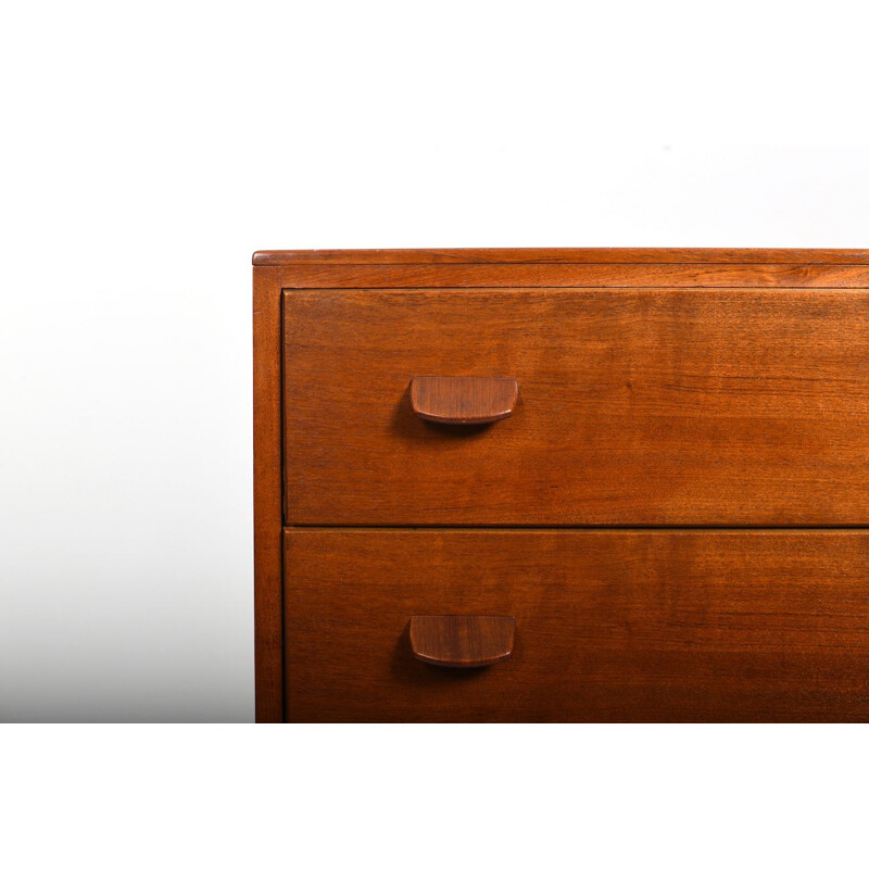 Teak vintage chest of drawer by Poul M. Volther for Fdb Møbler, 1950s