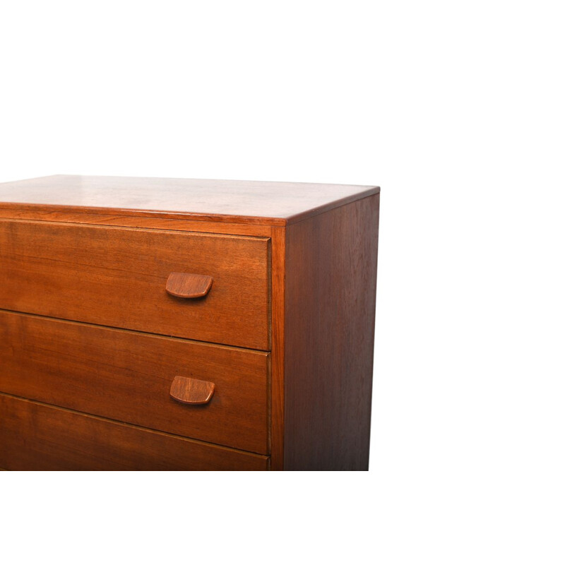 Teak vintage chest of drawer by Poul M. Volther for Fdb Møbler, 1950s