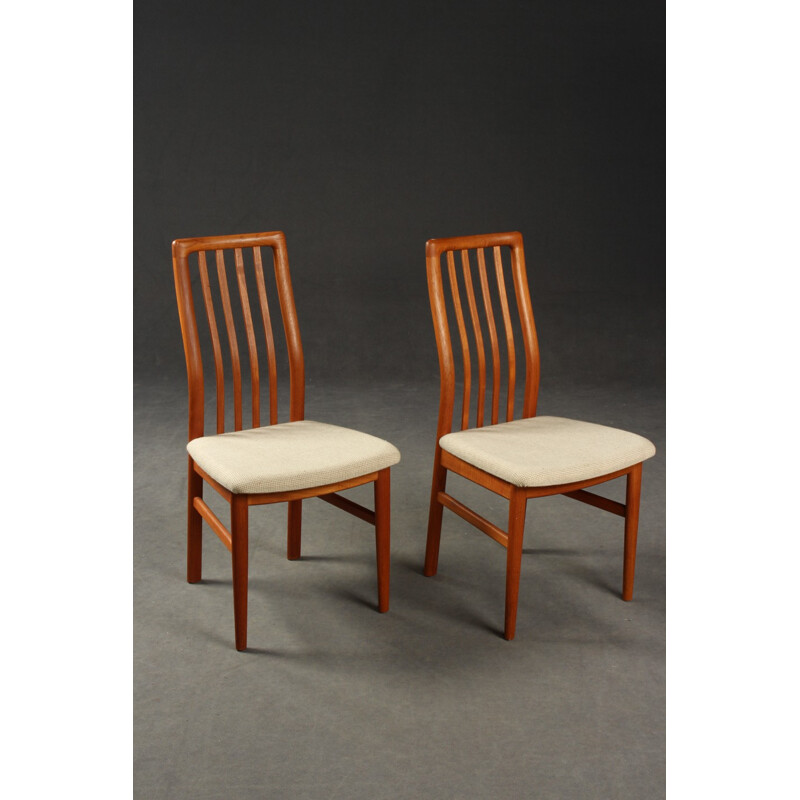 Pair of teak chairs model "170", Kai KRISTIANSEN - 1970s