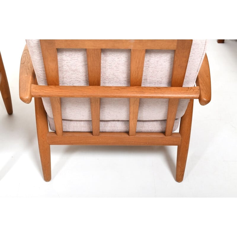 Paire de fauteuils cigares vintage par Hans Wegner pour Getama, Danemark 1950