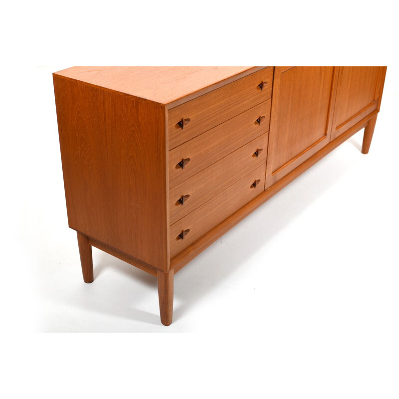 Danish vintage teak sideboard by H.W. Klein for Bramin, 1960s